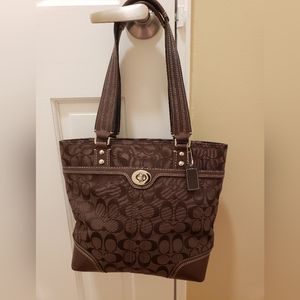 EUC COACH Hampton F13973 Brown